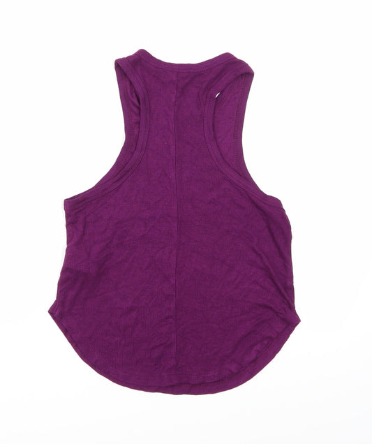 FOREVER 21 Womens Purple Cropped Tank Size M