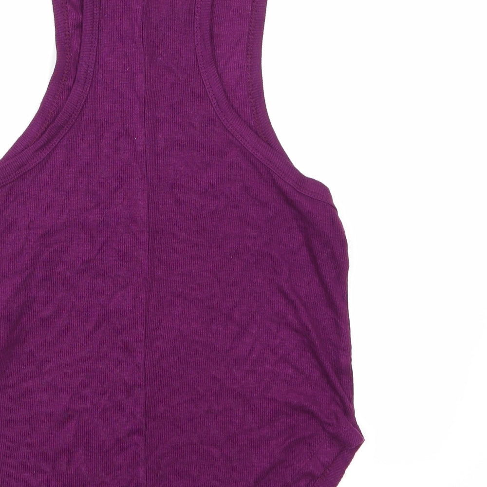 FOREVER 21 Womens Purple Cropped Tank Size M