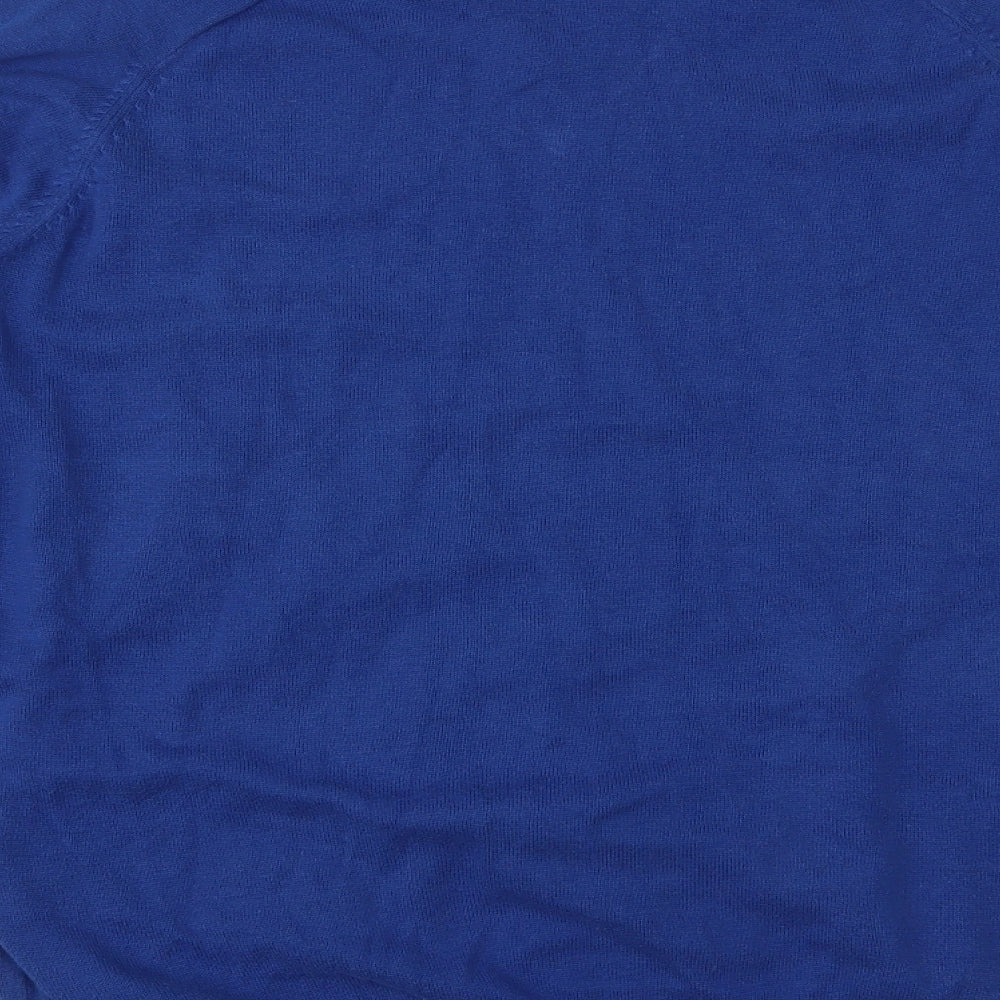 EWM Mens Blue Knit Pullover Jumper Size L