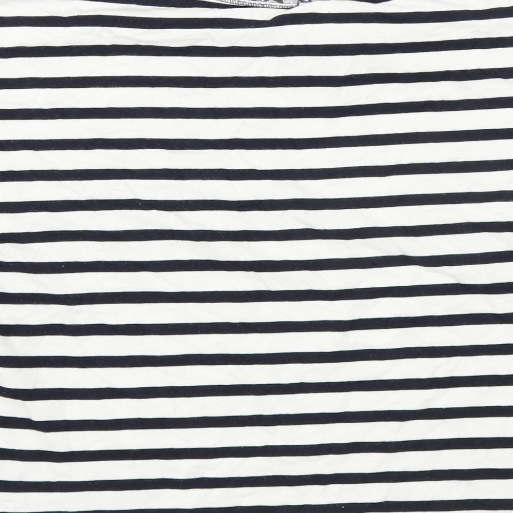 Gap Womens Blue Striped Basic T-Shirt Size XS