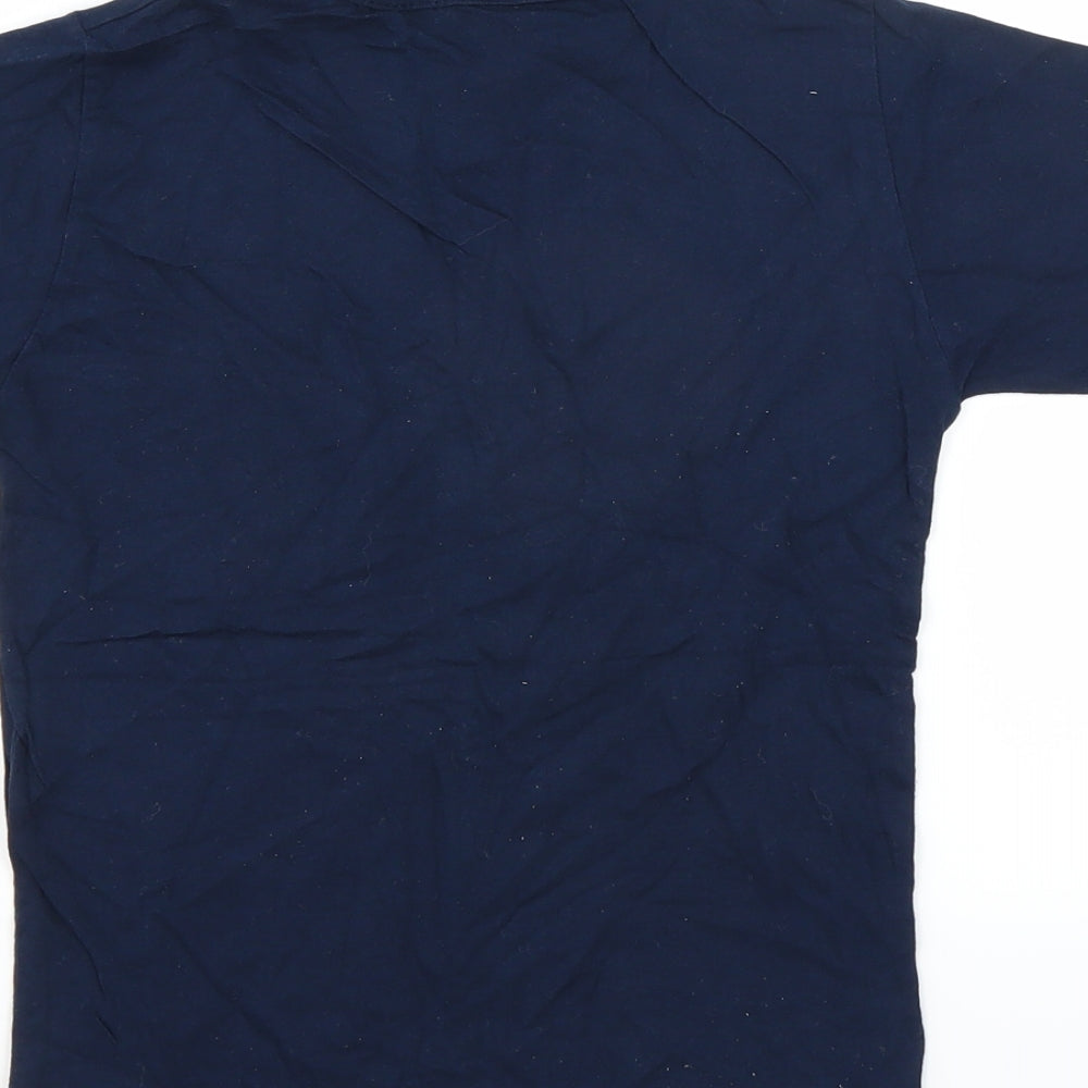 Preworn Girls Blue Basic T-Shirt Size 7-8 Years