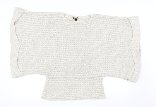 Brave Soul Womens Ivory Pullover Jumper Size S