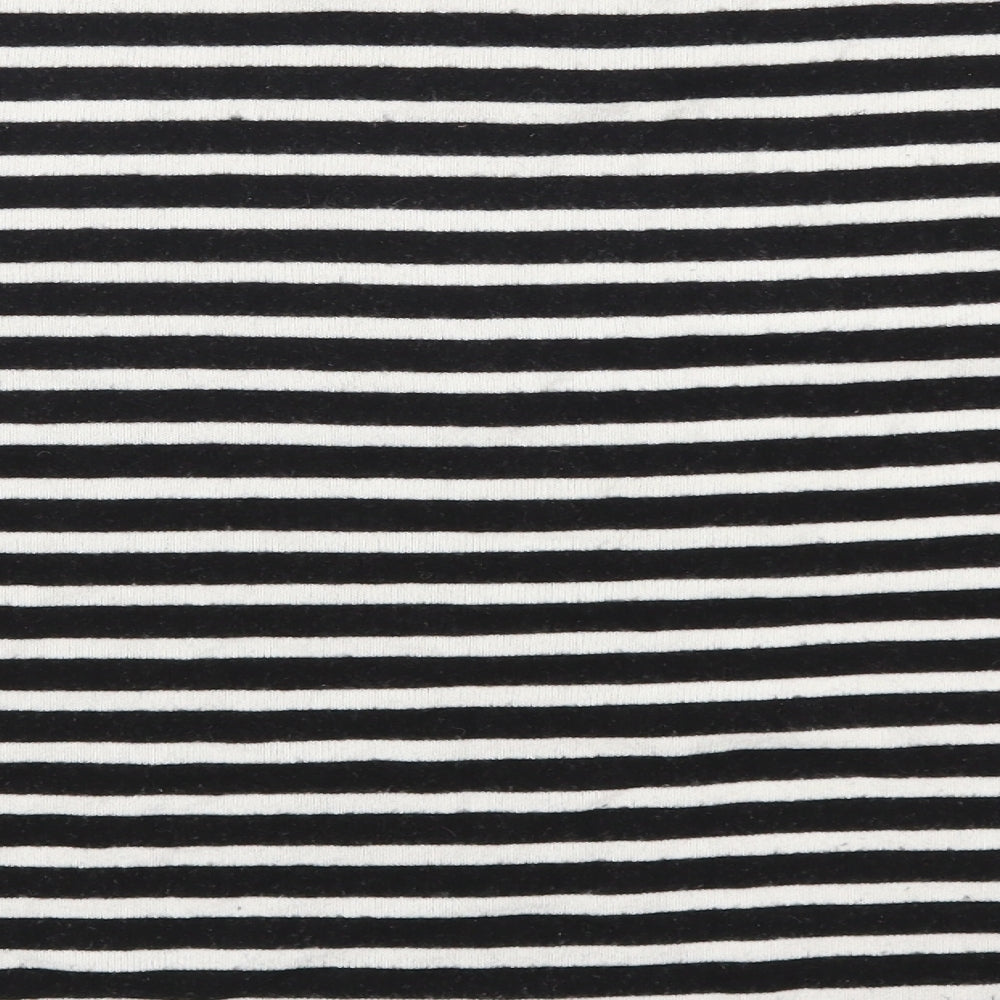 H&M Womens Beige Striped Pullover Sweatshirt Size L