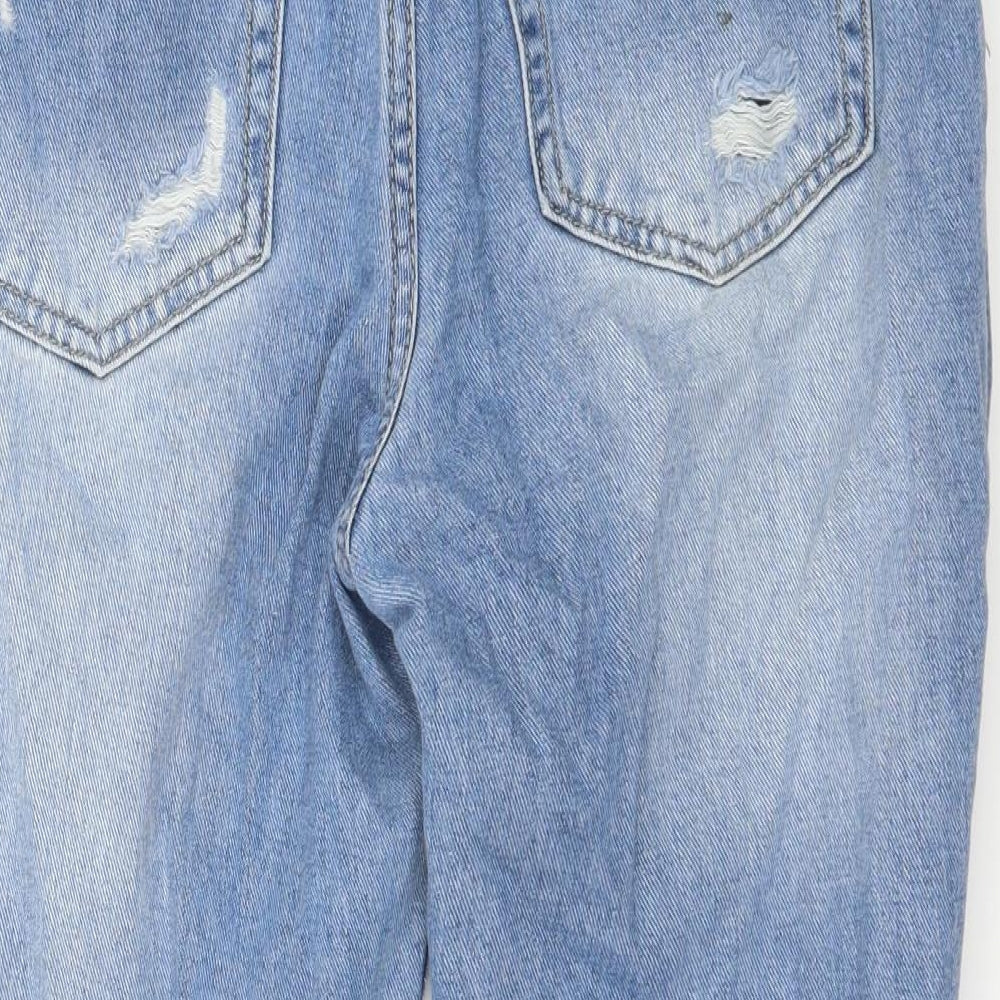 Nasty Gal Womens Blue Denim Straight Jeans Size 8 L22 in