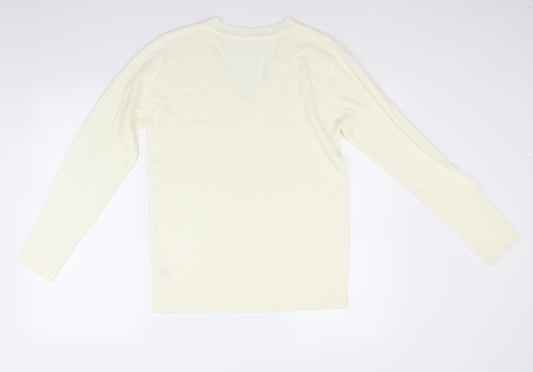 Atmosphere Womens White Pullover Jumper Size 12