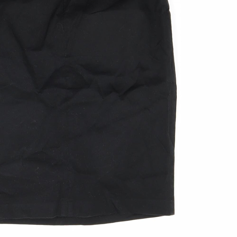Oasis Womens Black  Canvas Mini Skirt Size 8