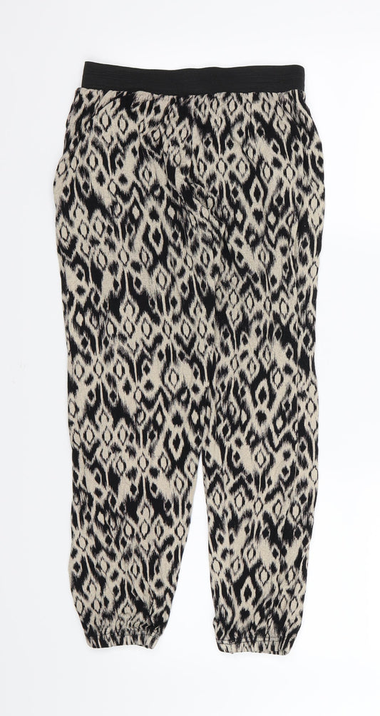 Apricot Womens Brown Animal Print Harem Trousers Size S L24 in