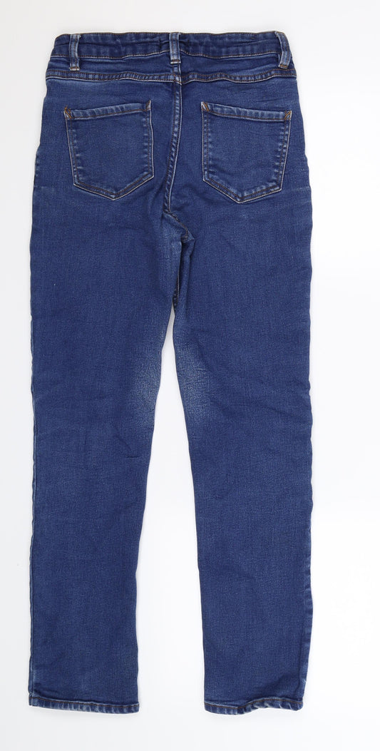 Womens UK Size 8 Papaya Extra-Slim Fit Skinny Blue Jeans
