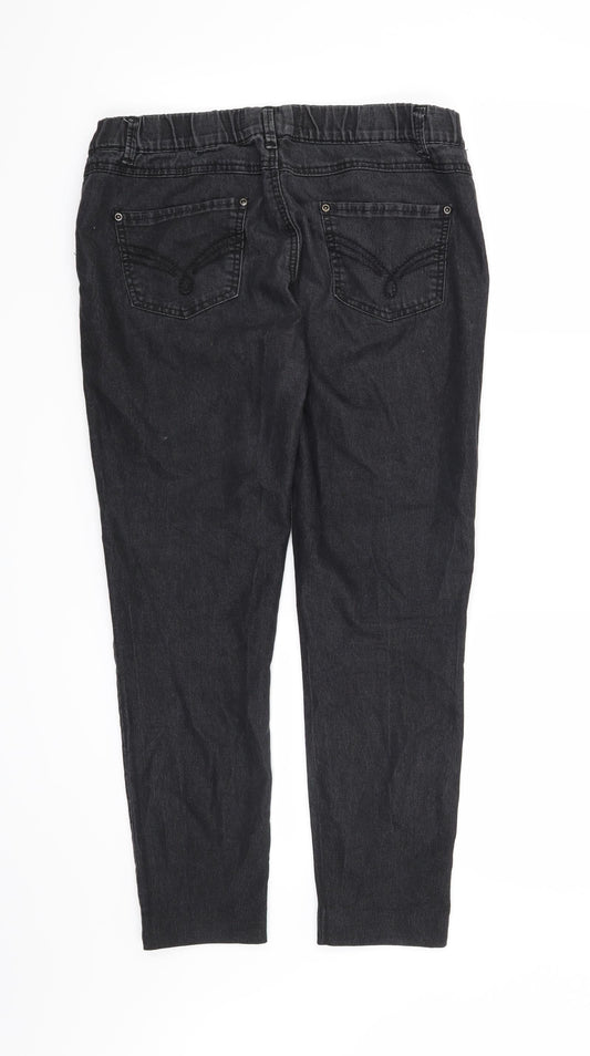 Denim CO Womens Black Jegging Jeans Size 12 L26 in