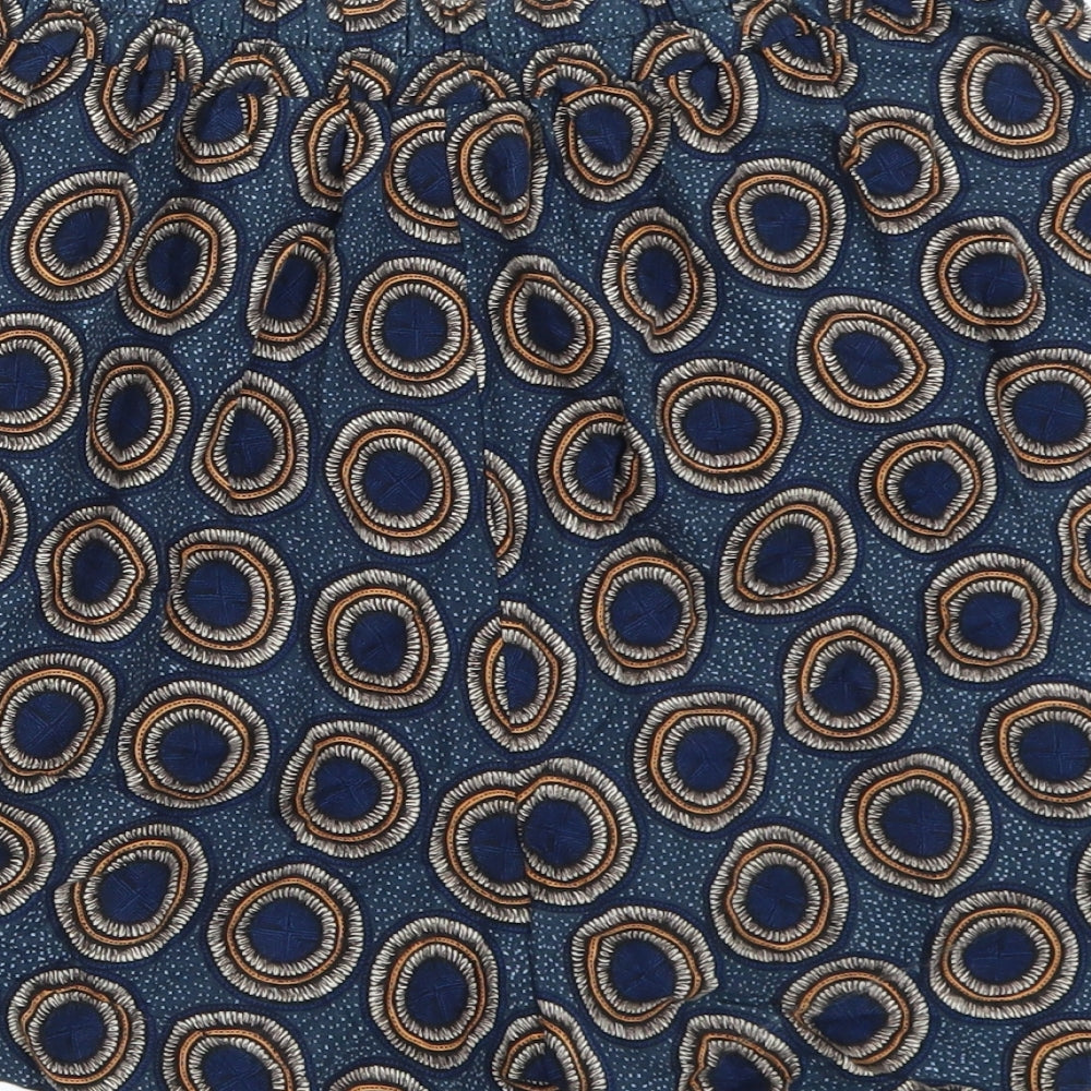 H&M Womens Blue Paperbag Shorts Size 8