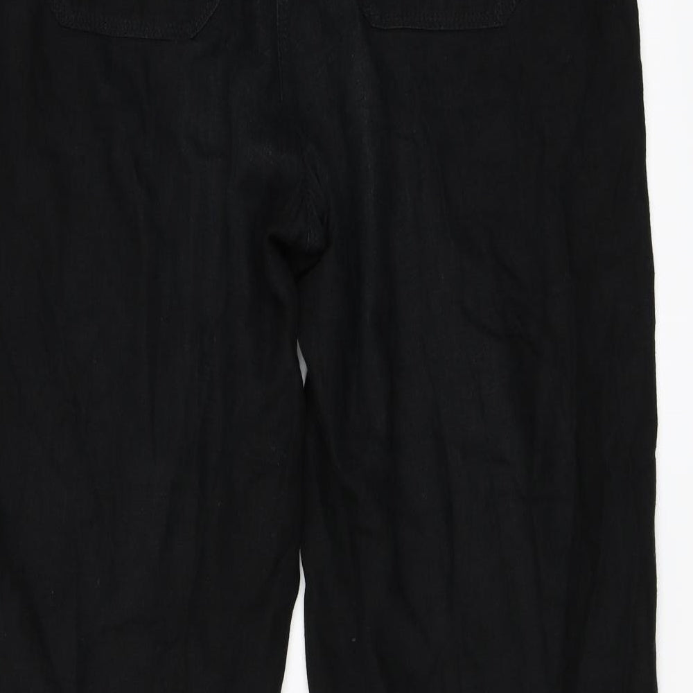 NEXT Womens Black Trousers Size 14 L28.5 in