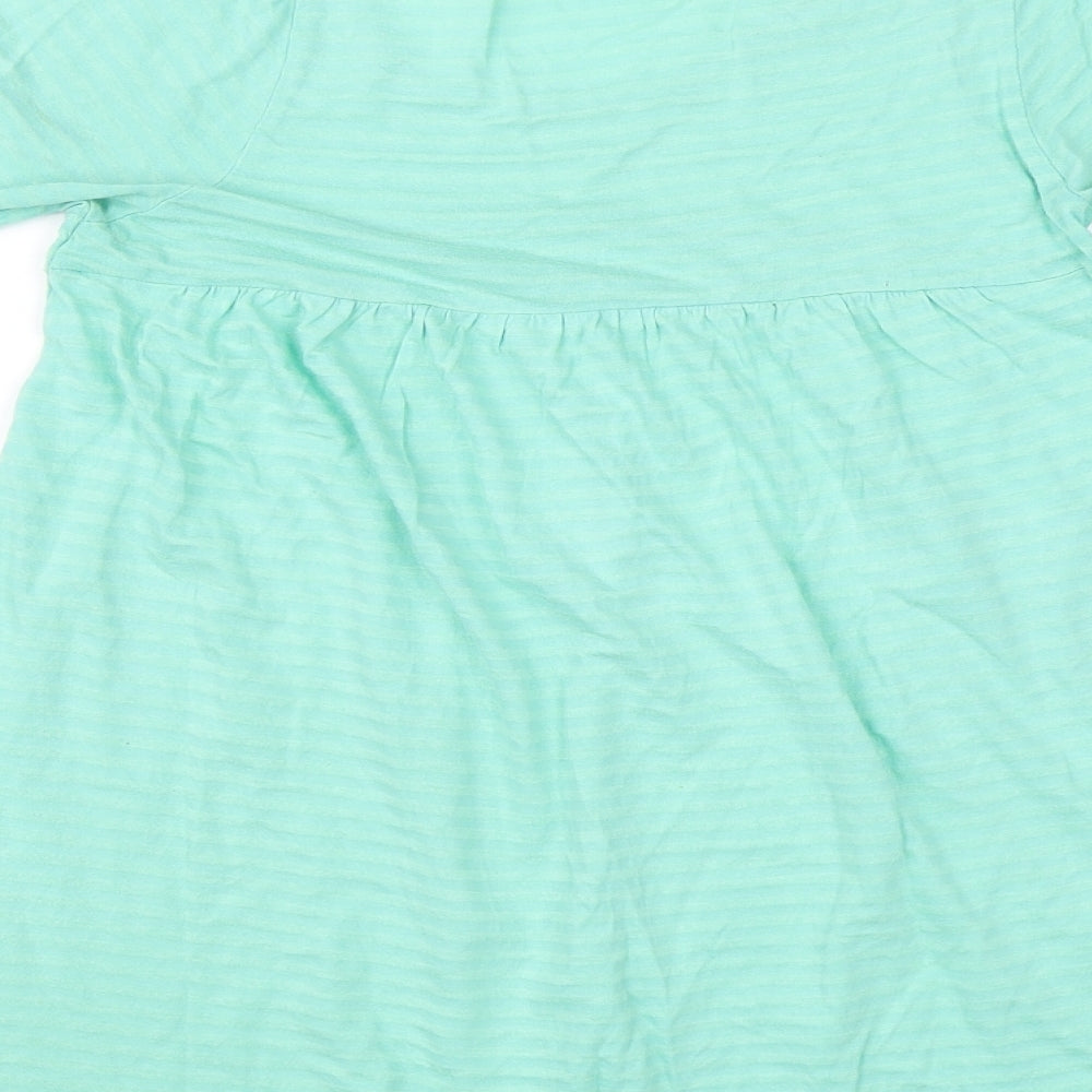 Womens UK Size 10 EA Green Basic T-Shirt
