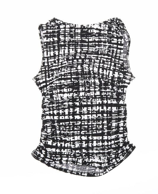 Womens UK Size L Tahari Black Basic Tank