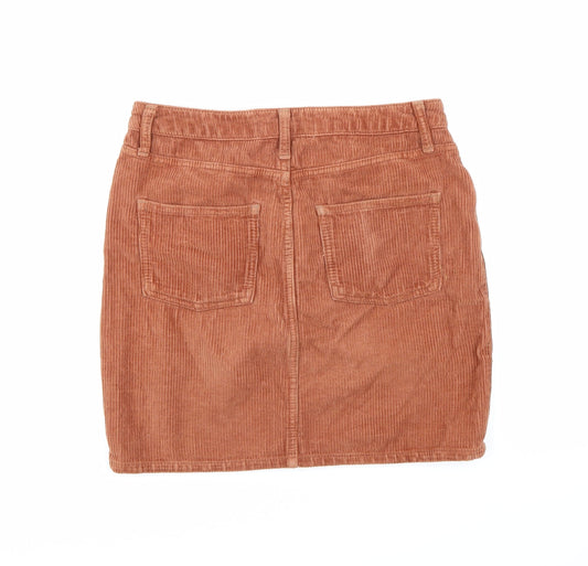 BDG Womens Orange  Corduroy Mini Skirt Size S