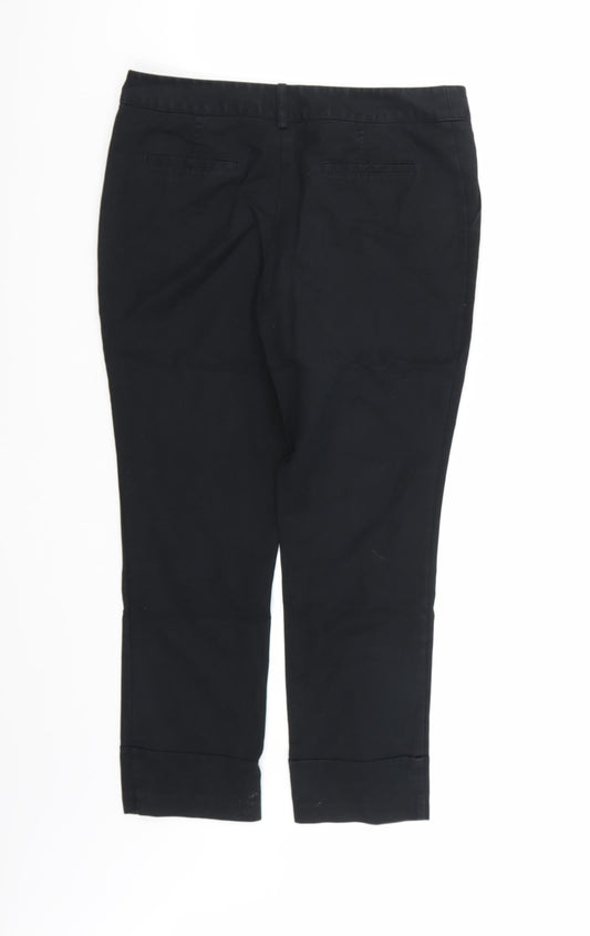 NEXT Womens Black   Tapered Jeans Size 8 L24 in