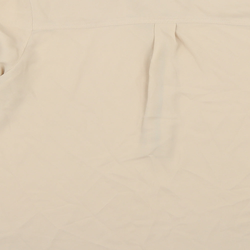 FOREVER 21 Womens Beige Basic Blouse Size M