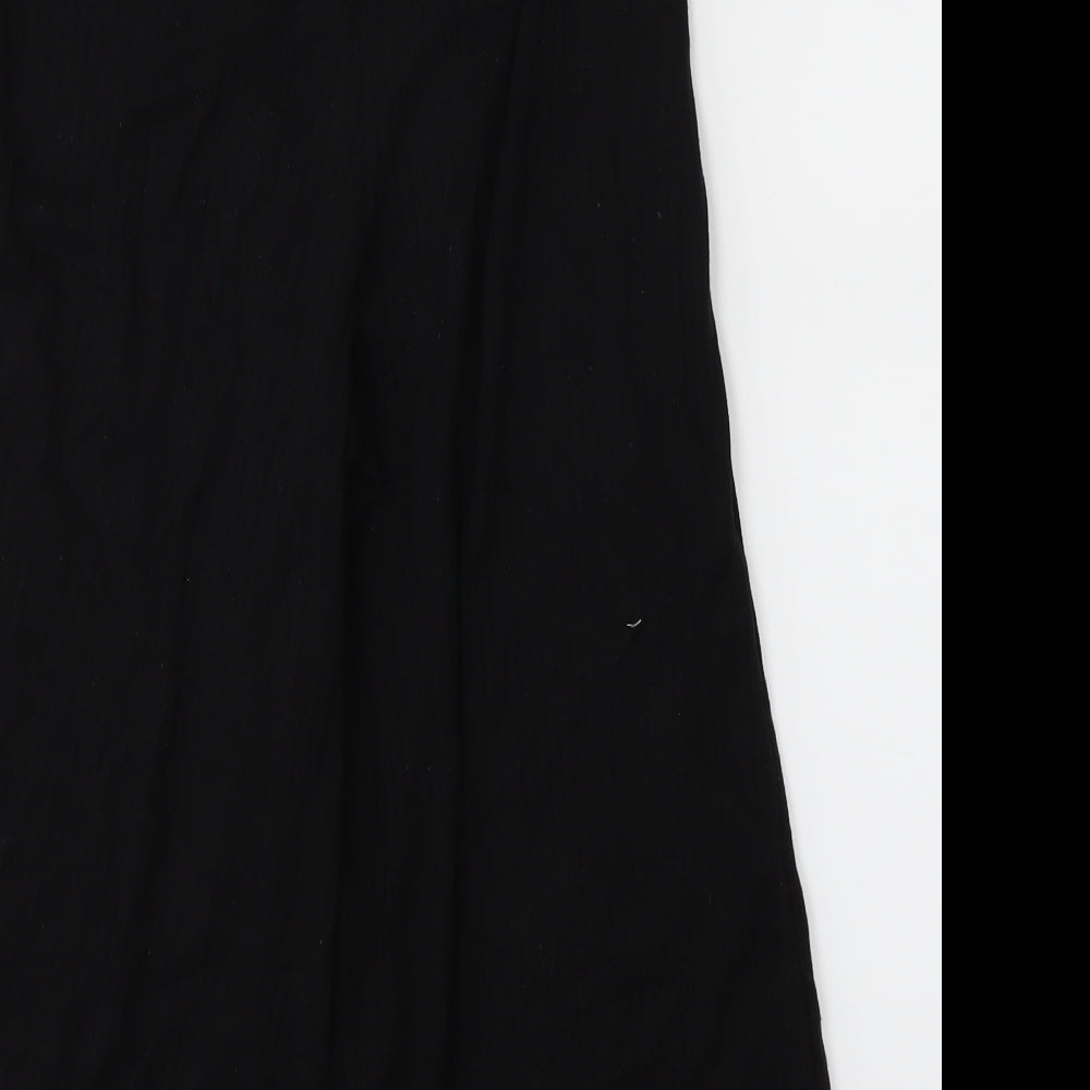 Womens UK Size 6 Missguided Regular Fit Black Trousers