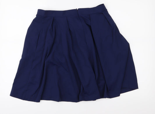 Cynthia Rowley Womens Blue   Flare Skirt Size L
