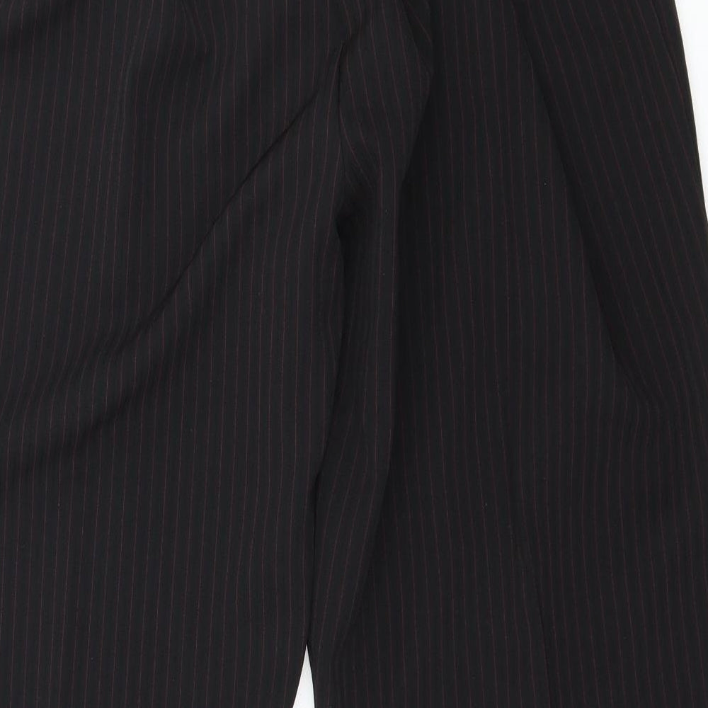 Womens UK Size 20 Preworn Regular Fit Black Trousers