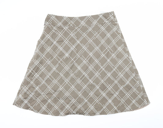 Coast Womens Brown   Flare Skirt Size 16