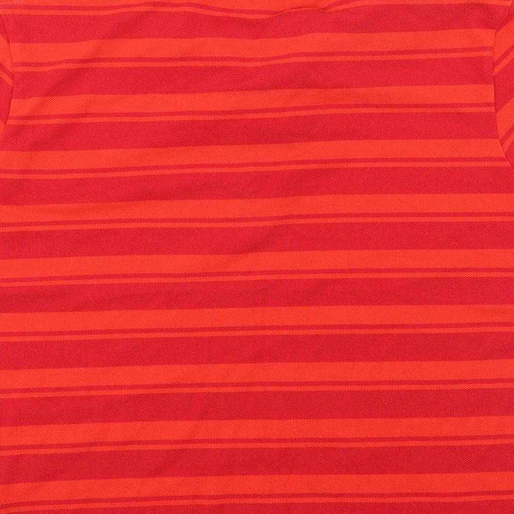 Slazenger Mens Red Striped Polo Size S