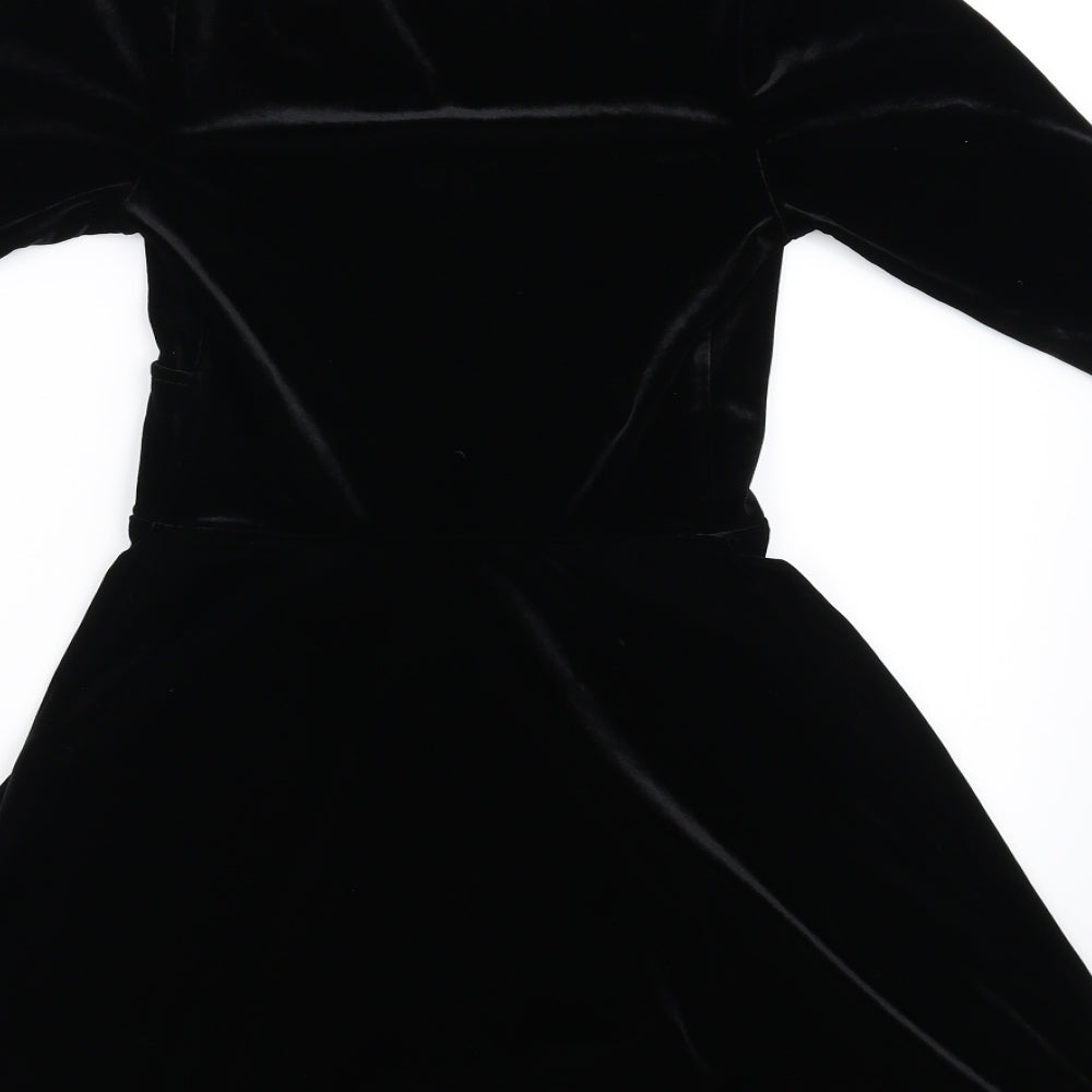 New Look Womens Black A-Line Size 8