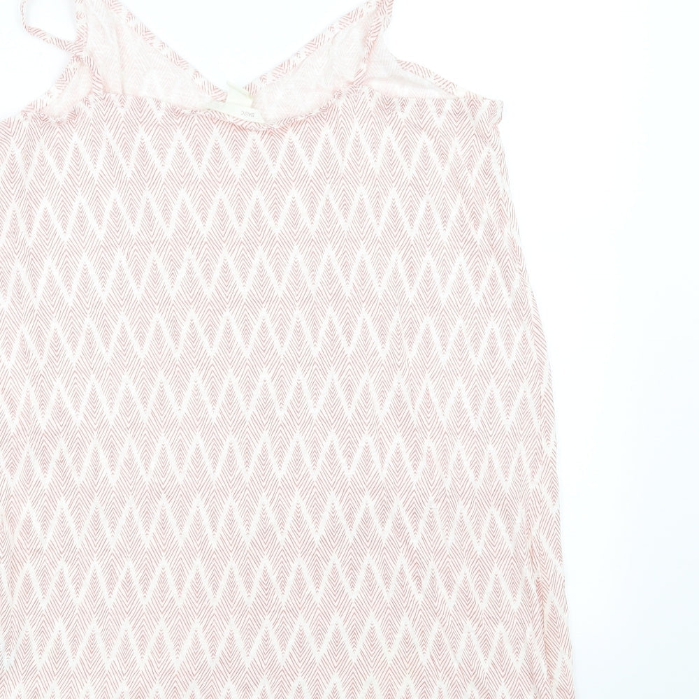 Womens UK Size 10 H&M Pink Basic Blouse
