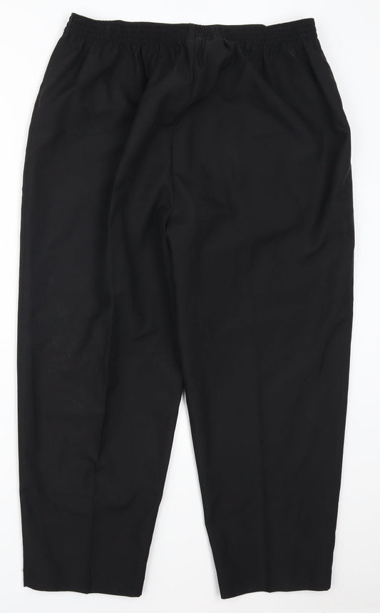 Womens UK Size 36 in Amalina Regular Fit Black Trousers