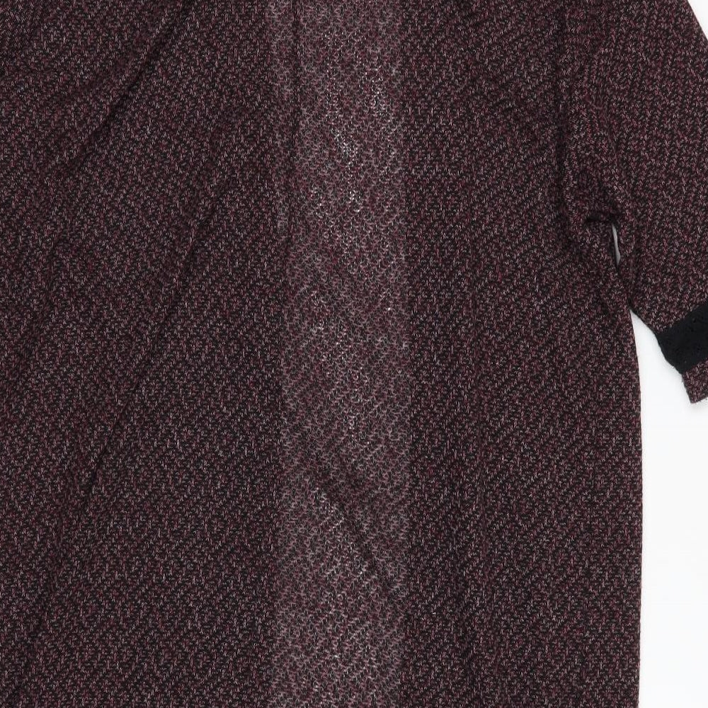 Miss Selfridge Womens Red Knit Cardigan Jumper Size 8