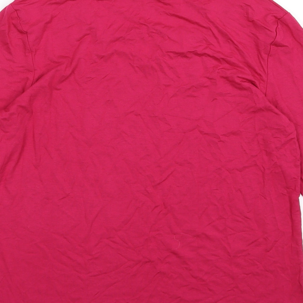 Damart Womens Pink Basic T-Shirt Size 10