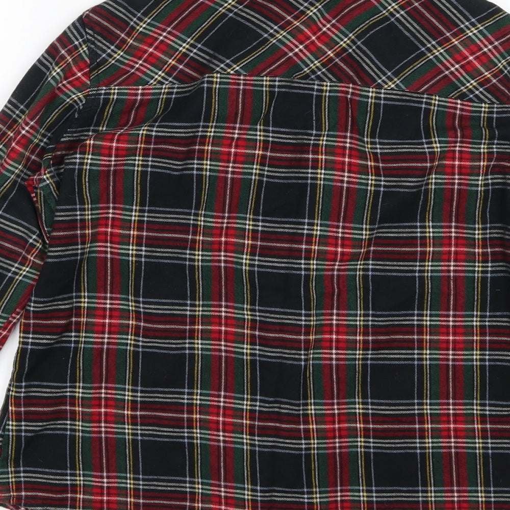 Topshop Womens Multicoloured Striped Woven Button-Up Size 6