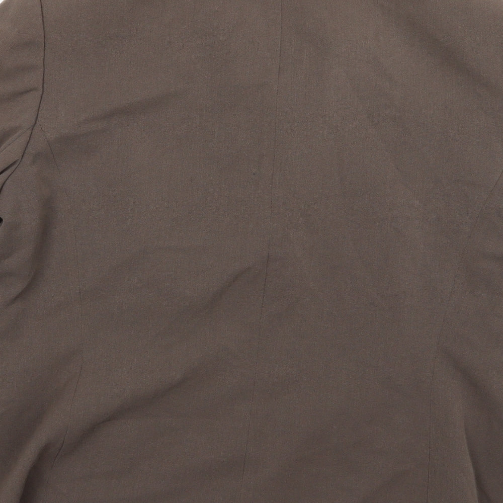 BHS Womens Brown Rayon Jacket Suit Jacket Size 18