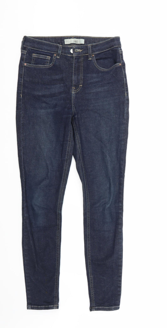 Womens UK Size 28 Topshop Regular Fit Skinny Blue Jeans