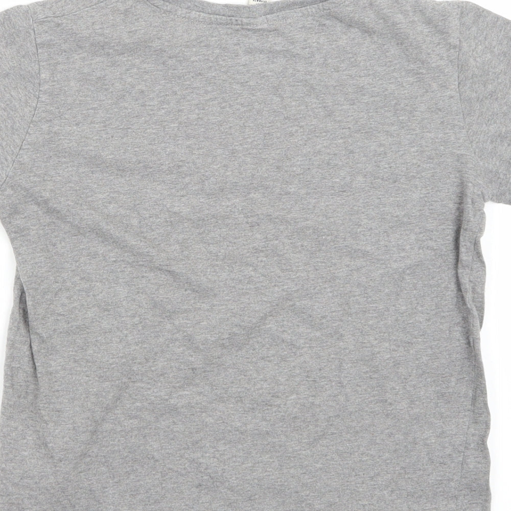 Earth Positive Girls Grey Basic T-Shirt Size 9-10 Years