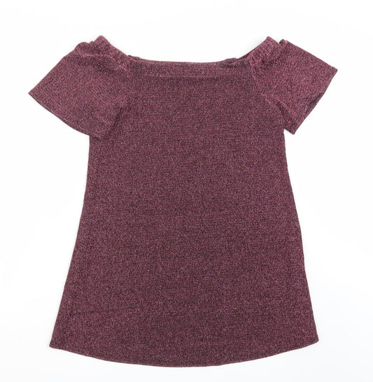 New Look Womens Pink A-Line Size 8