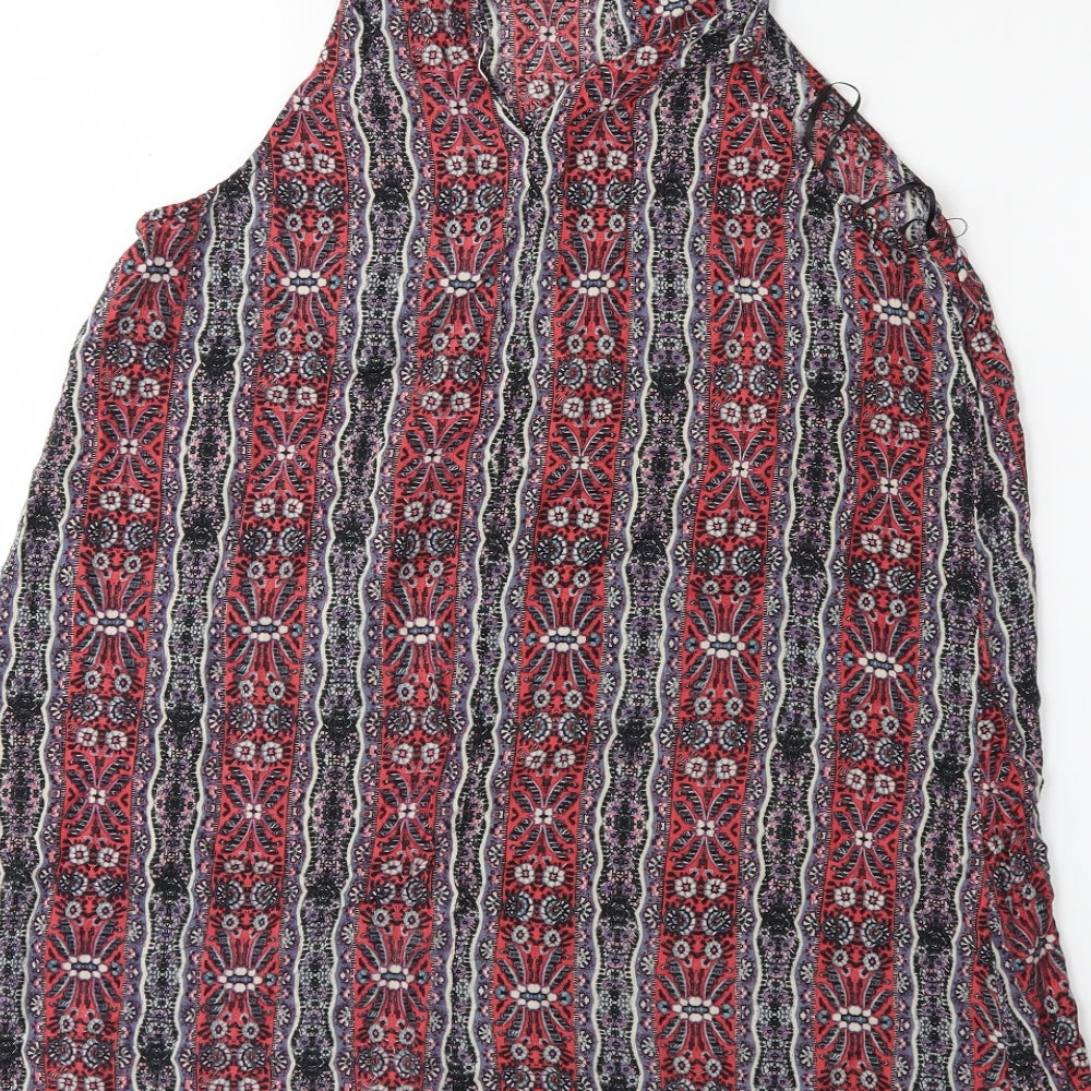 Womens UK Size 12 Stella Red Basic Blouse