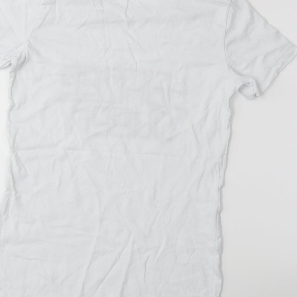 Womens UK Size M Bella + Canvas White Basic T-Shirt