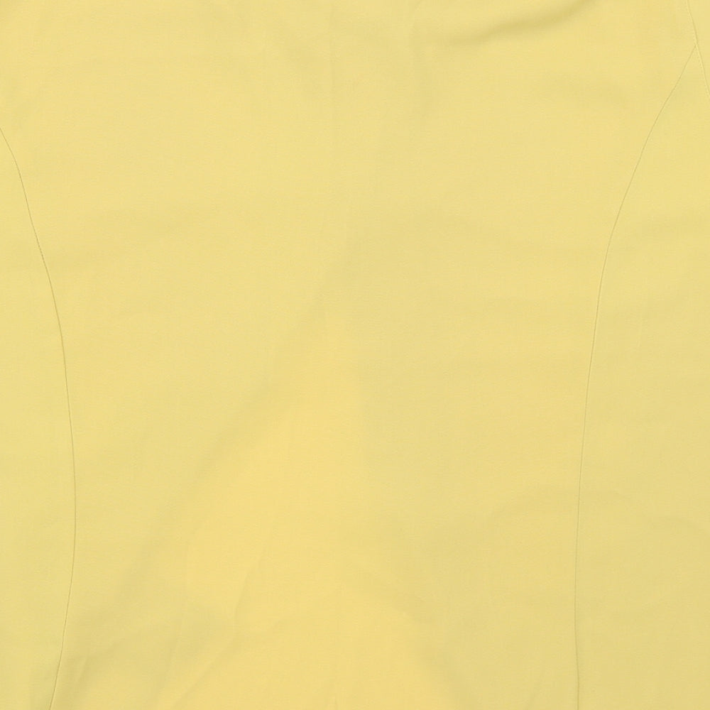 Womens UK Size 20 Lauren Duvar Yellow Basic Blouse