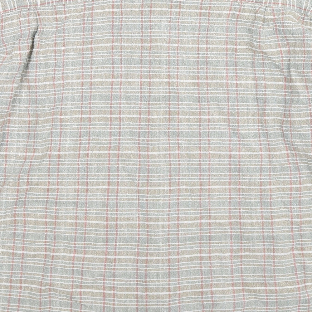 Sasperilla Womens Multicoloured Check Basic Button-Up Size M