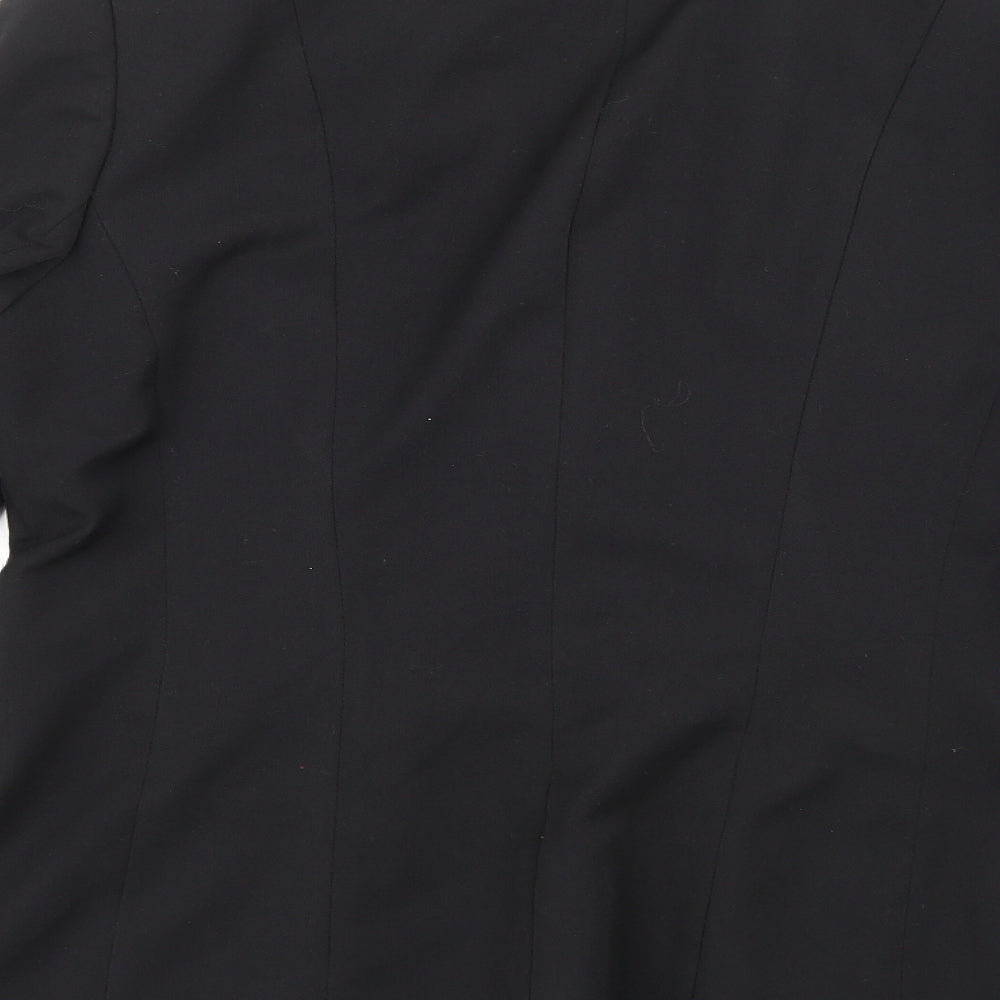 BHS Womens Black Rayon Jacket Suit Jacket Size 12