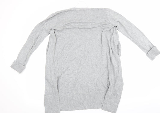 Oasis Womens Grey Cardigan Jumper Size 4