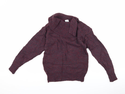 Preworn Womens Purple Pullover Jumper Size 10