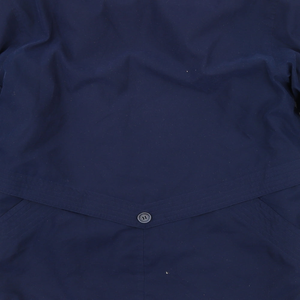 Womens UK Size 10 style file Blue Overcoat