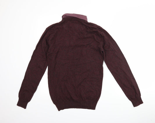 Cedar Wood State Mens Purple Pullover Jumper Size XS