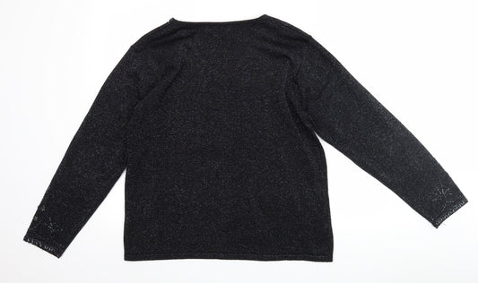 Bonmarché Womens Black Pullover Jumper Size M
