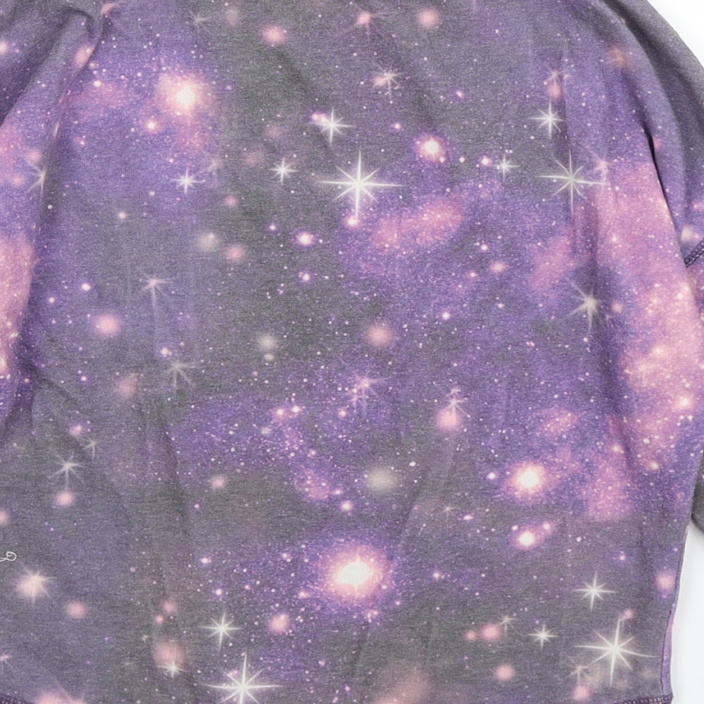 NEXT Girls Purple Pullover Sweatshirt Size 9 Years - STAR WARS
