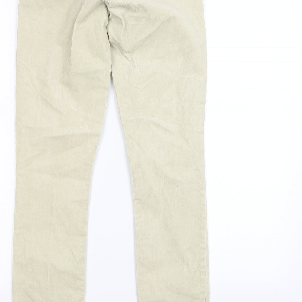 Gap Womens Ivory Striped Corduroy Skinny Jeans Size 8 L29 in - Modern Stretch