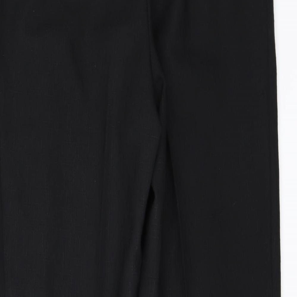 Womens UK Size 32 in Preworn Regular Fit Black Trousers