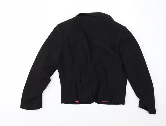 Divided by H&M Womens Black Jacket Size 14 - gathered sleeves