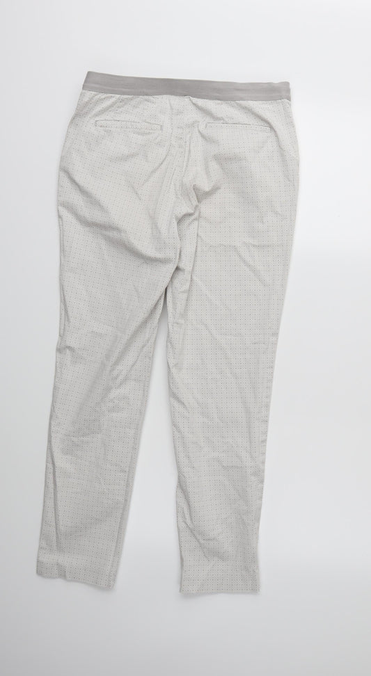 Womens UK Size 28 in Uniqlo Regular Fit White Trousers
